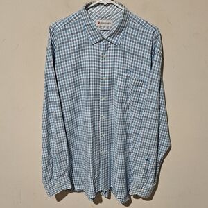 Fredrick Martin Extra Fine Cotton Button Down Plaid Shirt - Size XXL